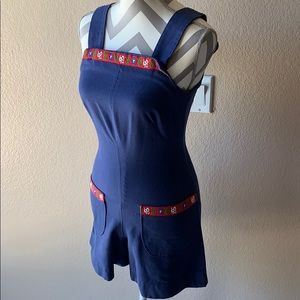 Vintage handmade blue romper